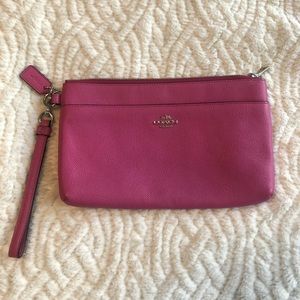 Coach Clutch/Wristlet, Pink Leather